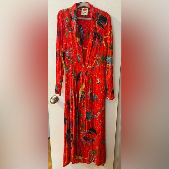 FARM Rio Floral Print Long Dress Size: XS - Picture 4 of 6